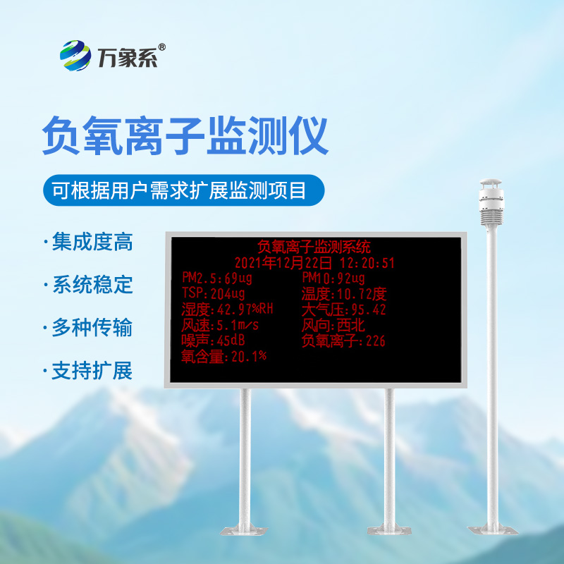 負(fù)氧離子監(jiān)測系統(tǒng)