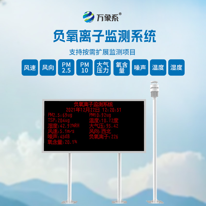 大氣負氧離子自動監(jiān)測系統(tǒng)