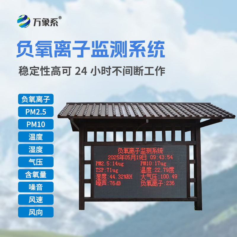 大氣負氧離子在線監(jiān)測系統(tǒng)守護生態(tài)環(huán)境的“隱形衛(wèi)士